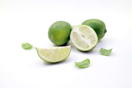 Tropical fresh and delicious lime objects