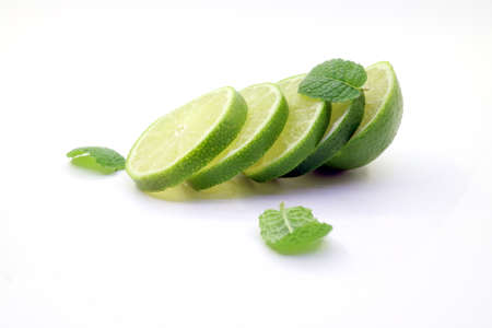 Tropical fresh and delicious lime objectsの写真素材