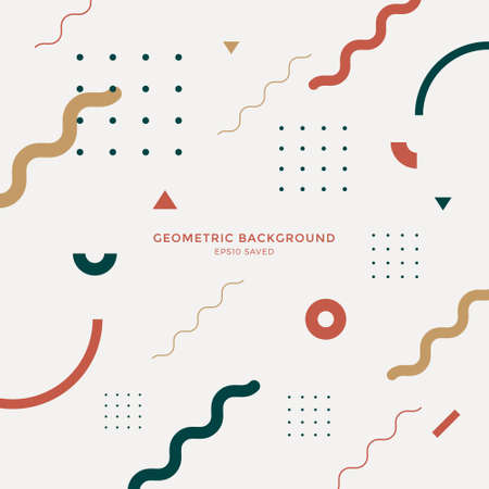 Abstract geometric pattern design, modern shapesのイラスト素材