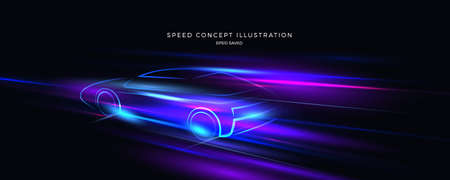 speed concept illustration, fast background