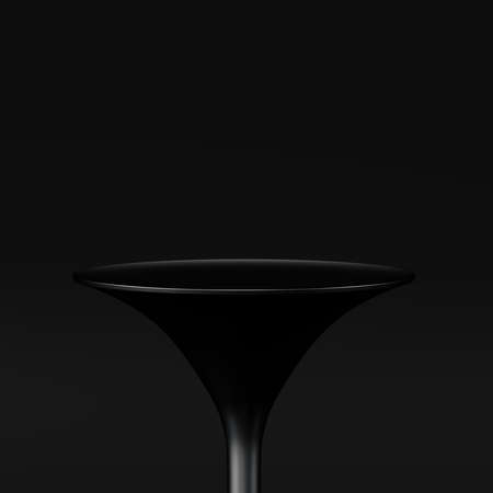 3D rendering Awards podium in harmony with black color, winner mock up.の写真素材