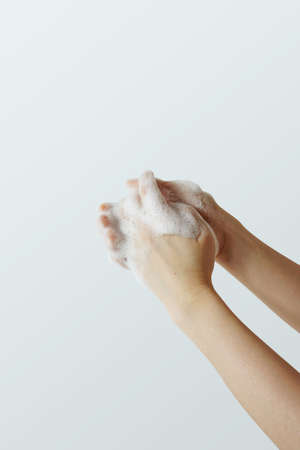 wash your hands. Hygiene. Hand clean to prevent infection.の写真素材