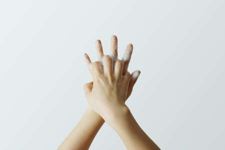 wash your hands. Hygiene. Hand clean to prevent infection.の写真素材