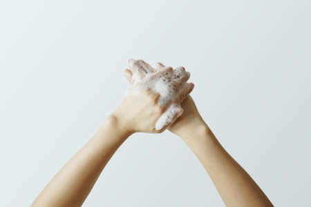 wash your hands. Hygiene. Hand clean to prevent infection.の写真素材