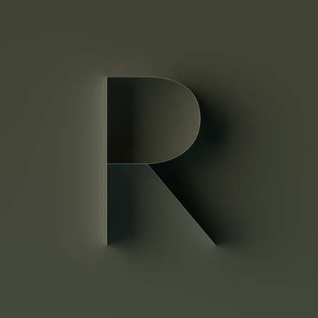 3D render luxury text, emboss effectの写真素材