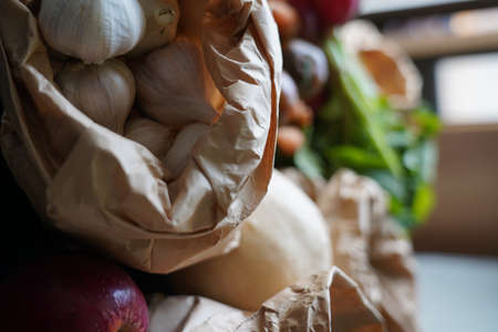 natural organic vegetables photos out of focus, Marche Marketplace.の写真素材