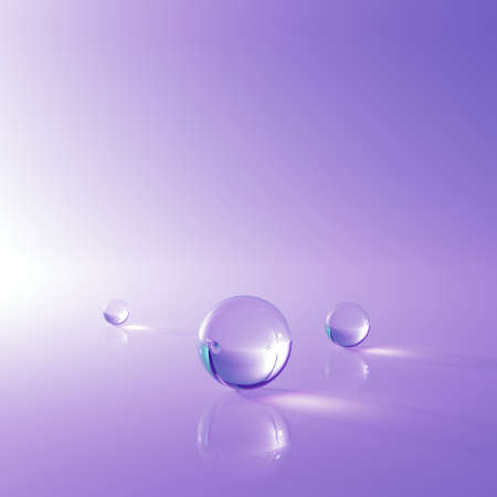 glass and caustics object, 3d render abstract background.の写真素材