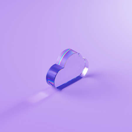 glass and caustics object, 3d render abstract background.