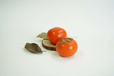 Fresh and sweet autumn fruits,Persimmonの写真素材