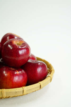 fresh red apple. organic fruits and vegetables