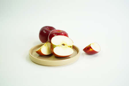 fresh red apple. organic fruits and vegetables