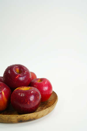 fresh red apple. organic fruits and vegetables
