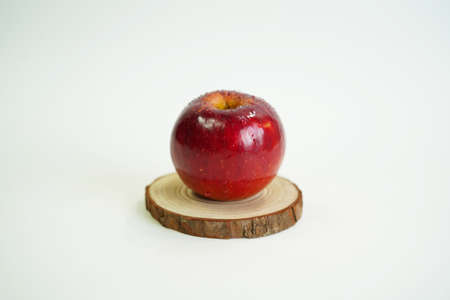 fresh red apple. organic fruits and vegetablesの写真素材