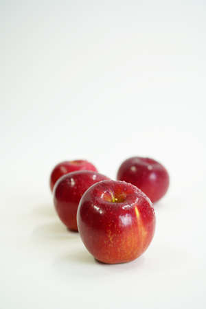 fresh red apple. organic fruits and vegetablesの写真素材