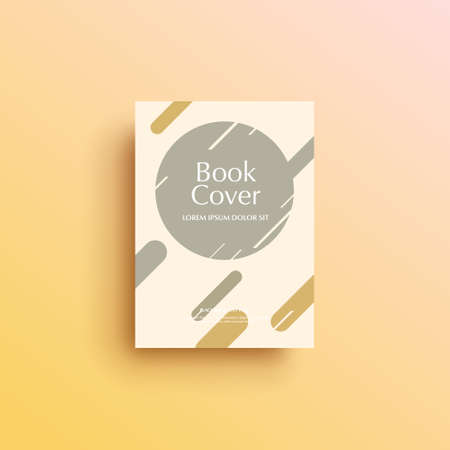 Geometric background book cover, brochure, flyer template, cover designのイラスト素材