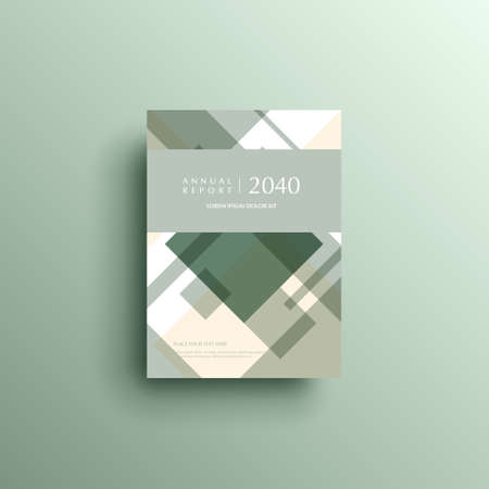 Geometric background book cover, brochure, flyer template, cover designのイラスト素材