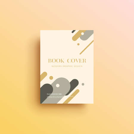 Geometric background book cover, brochure, flyer template, cover designのイラスト素材