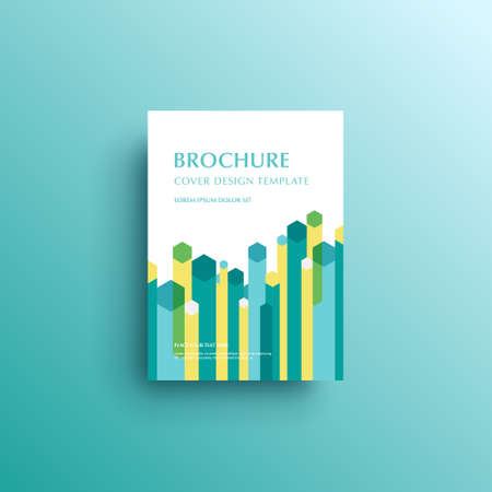 Geometric background book cover, brochure, flyer template, cover designのイラスト素材