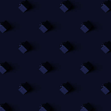 3d render black friday sale on blue background, luxury shopping objectの写真素材