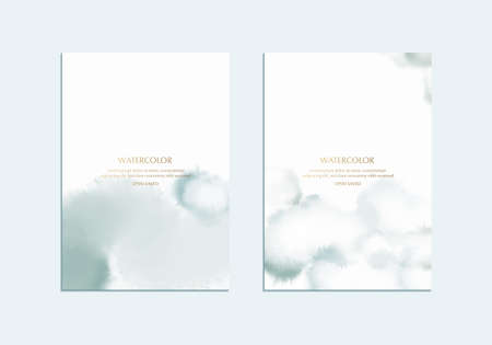 Watercolor background with blue background, soft drawing textureのイラスト素材