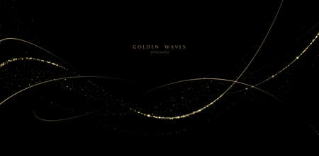 glitter background, luxury gold stardust lightのイラスト素材