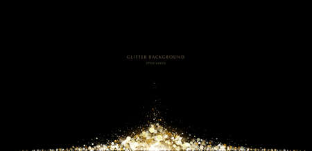 glitter background, luxury gold stardust lightのイラスト素材