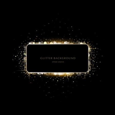 glitter background, luxury gold stardust lightのイラスト素材