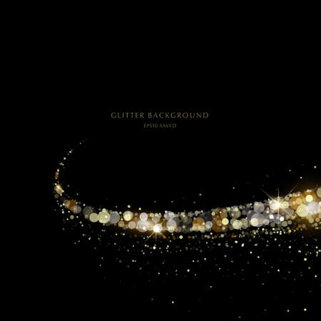 glitter background, luxury gold stardust lightのイラスト素材