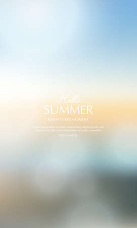 summer background, blurred topical summer backdropのイラスト素材