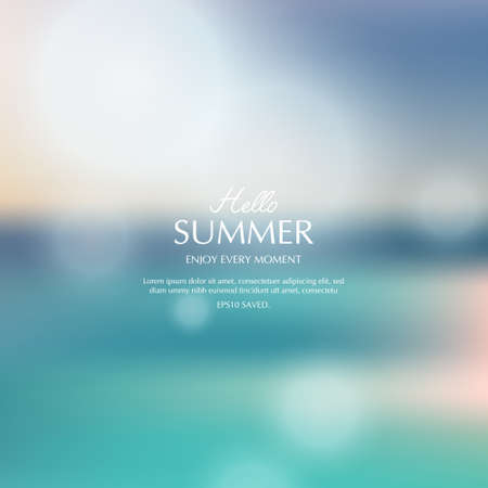 summer background, blurred topical summer backdropのイラスト素材