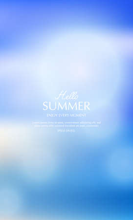 summer background, blurred topical summer backdropのイラスト素材