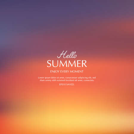 summer background, blurred topical summer backdropのイラスト素材