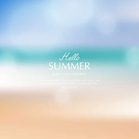 summer background, blurred topical summer backdropのイラスト素材
