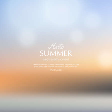 summer background, blurred topical summer backdropのイラスト素材