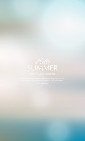 summer background, blurred topical summer backdropのイラスト素材