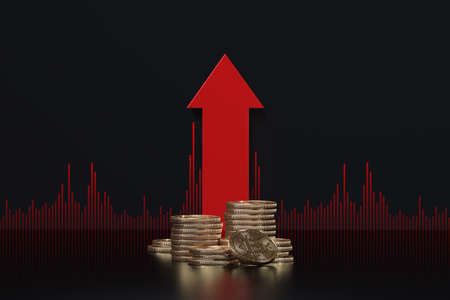 3D render bitcoin concept. New virtual money. Crypto currency.の写真素材