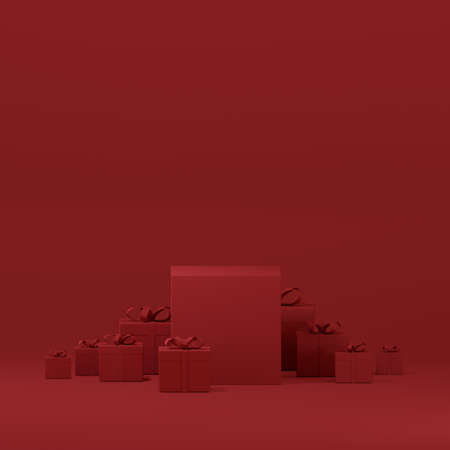 3D rendering christmas background, happy new yearの写真素材