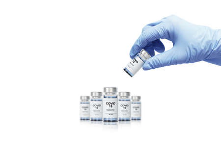 3d render vaccination, covid-19 vaccine.の写真素材