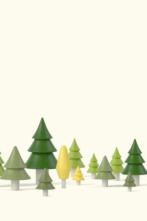 3D rendering christmas background, happy new year