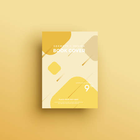 Brochure background with geometric shapes, book cover designのイラスト素材