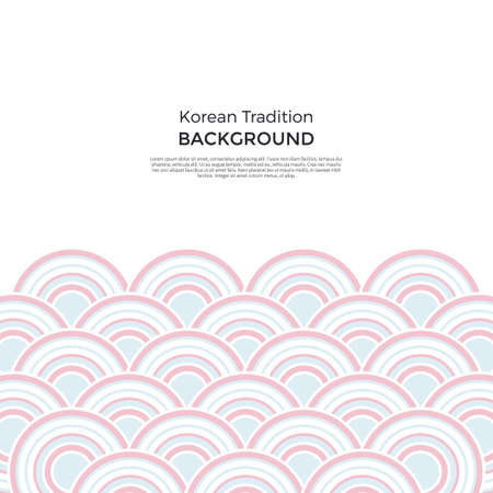 Korean traditional New Year background, korean patternsのイラスト素材
