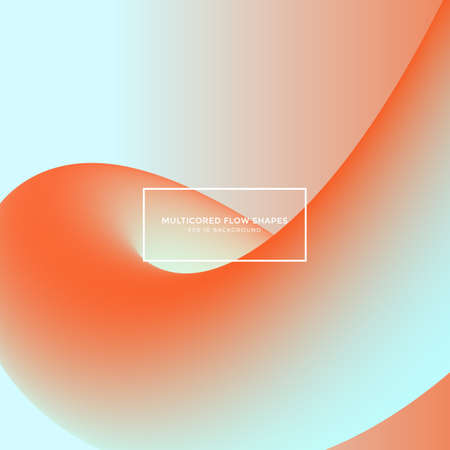 abstract background, multicore flow shapesのイラスト素材