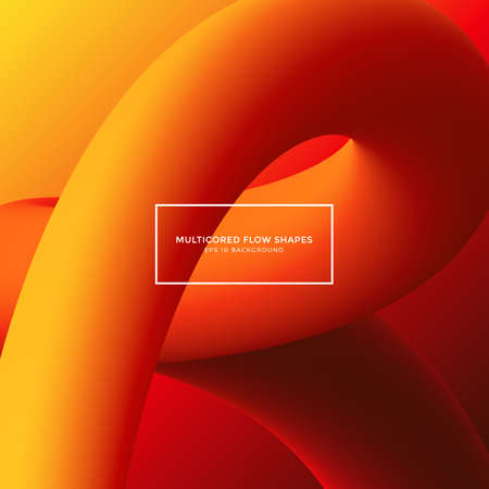 abstract background, multicore flow shapesのイラスト素材