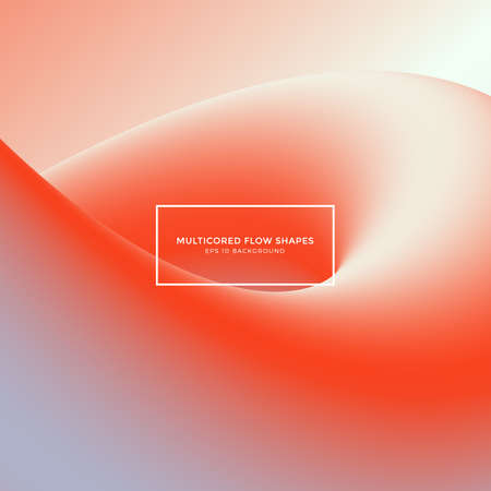 abstract background, multicore flow shapesのイラスト素材