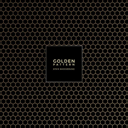 Luxury golden geometric pattern, abstract pattern backgroundのイラスト素材