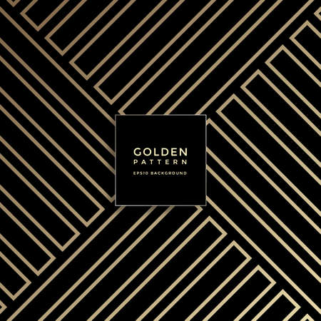 Luxury golden geometric pattern, abstract pattern backgroundのイラスト素材