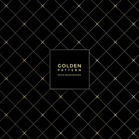 Luxury golden geometric pattern, abstract pattern backgroundのイラスト素材