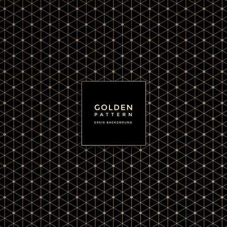 Luxury golden geometric pattern, abstract pattern backgroundのイラスト素材