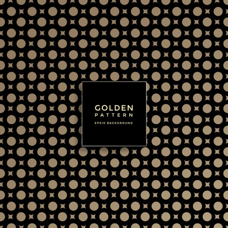Luxury golden geometric pattern, abstract pattern backgroundのイラスト素材