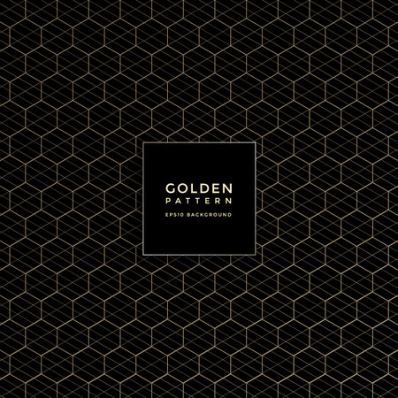 Luxury golden geometric pattern, abstract pattern backgroundのイラスト素材